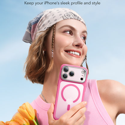 Θήκη MagSafe για Apple iPhone 17 Pro Max, ESR, Classic Hybrid Kickstand, Ροζ Σατέν