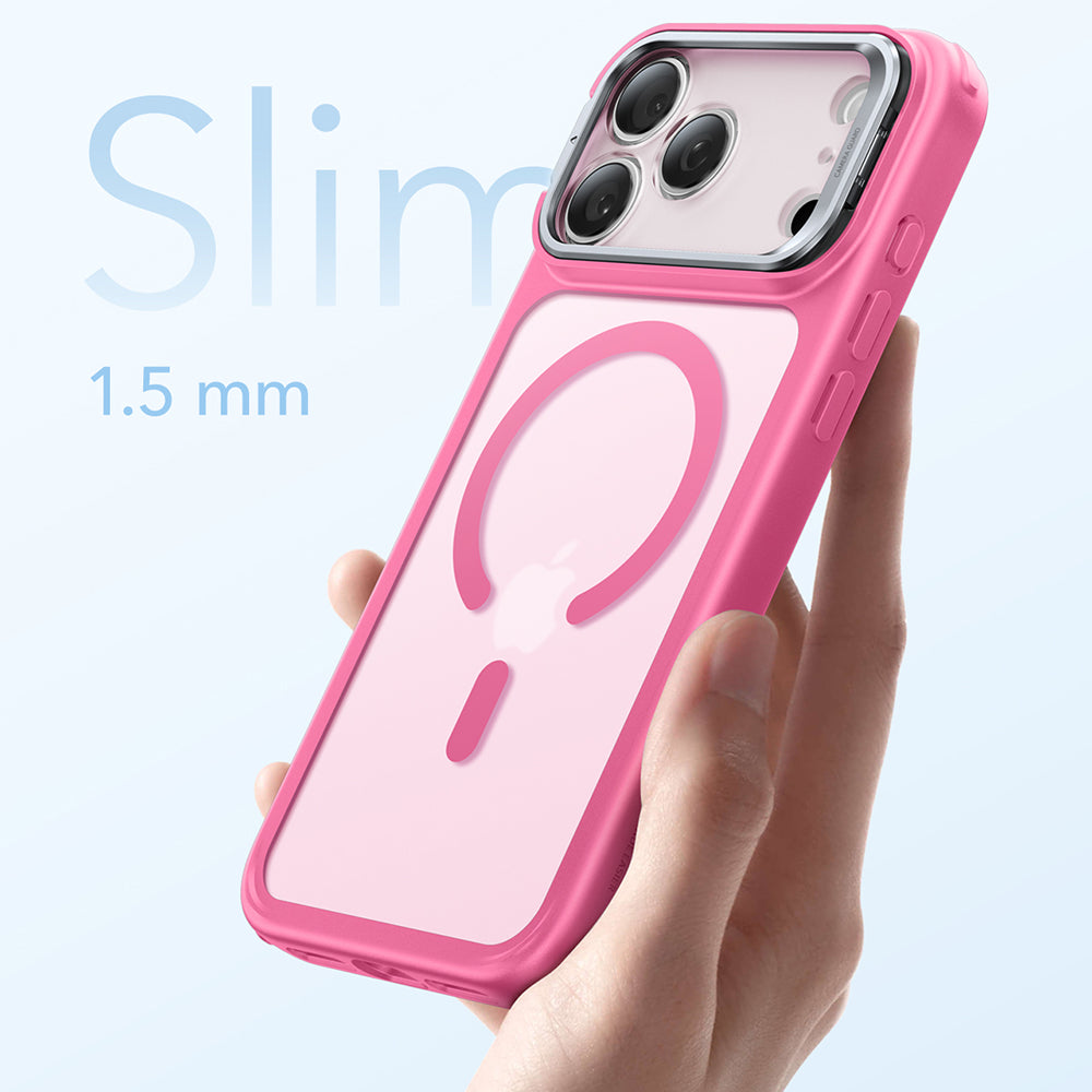 Θήκη MagSafe για Apple iPhone 17 Pro Max, ESR, Classic Hybrid Kickstand, Ροζ Σατέν