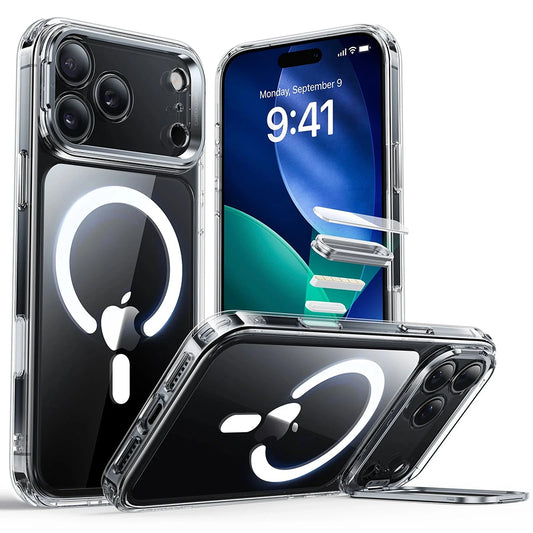 Θήκη MagSafe για Apple iPhone 17 Pro Max, ESR, Classic Hybrid Kickstand, Διαφανής