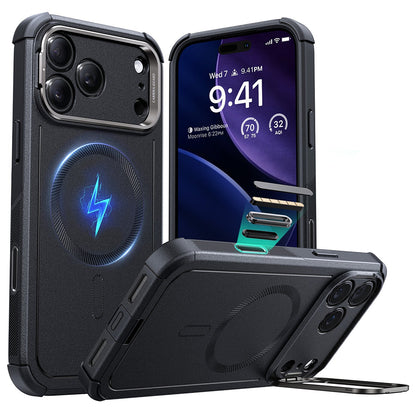 Θήκη MagSafe για Apple iPhone 17 Pro Max, ESR, Cyber Armor Kickstand, Μαύρη