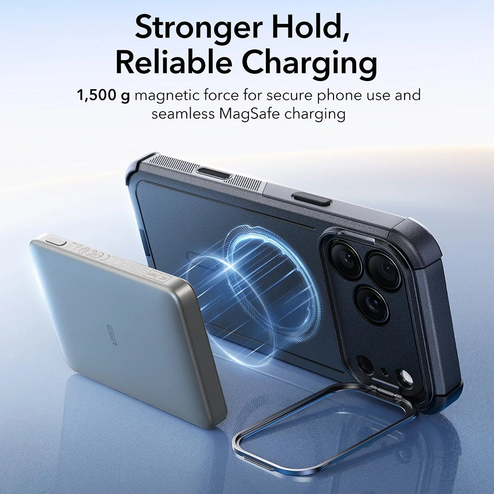Θήκη MagSafe για Apple iPhone 17 Pro Max, ESR, Cyber Armor Kickstand, Μαύρη