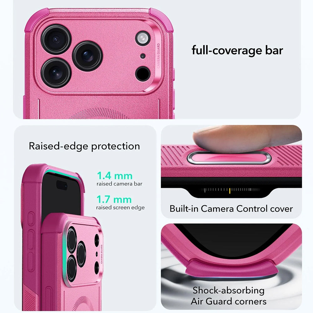 Θήκη MagSafe για Apple iPhone 17 Pro Max, ESR, Cyber, Ροζ