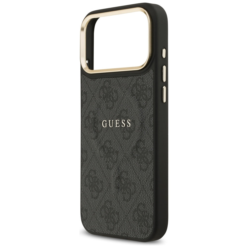Θήκη MagSafe για Apple iPhone 17 Pro Max, Guess, 4G Classic, Μαύρη