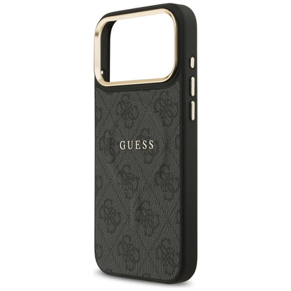 Θήκη MagSafe για Apple iPhone 17 Pro Max, Guess, 4G Classic, Μαύρη