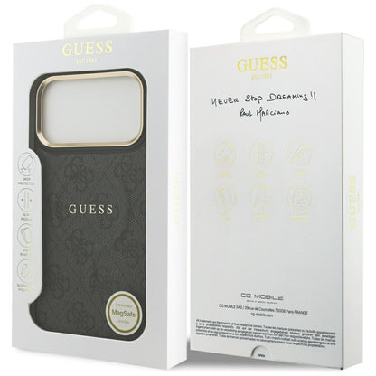 Θήκη MagSafe για Apple iPhone 17 Pro Max, Guess, 4G Classic, Μαύρη