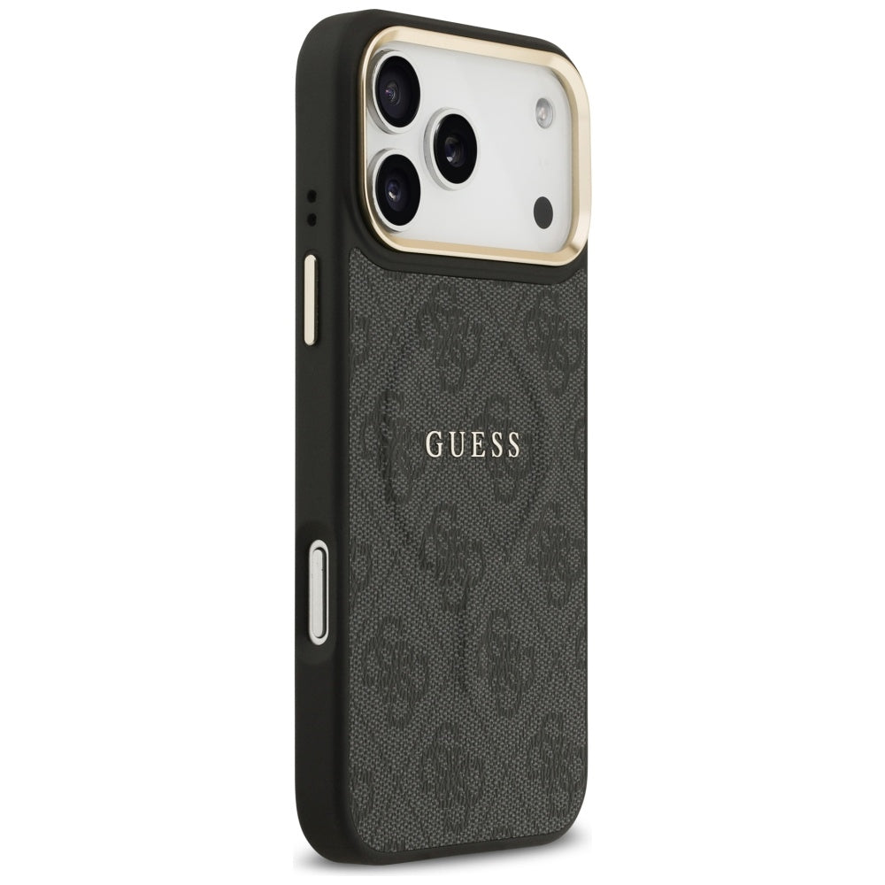 Θήκη MagSafe για Apple iPhone 17 Pro Max, Guess, 4G Classic, Μαύρη