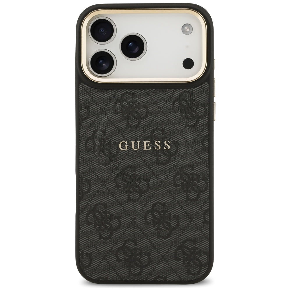 Θήκη MagSafe για Apple iPhone 17 Pro Max, Guess, 4G Classic, Μαύρη