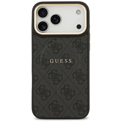 Θήκη MagSafe για Apple iPhone 17 Pro Max, Guess, 4G Classic, Μαύρη