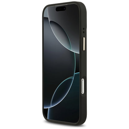 Θήκη MagSafe για Apple iPhone 17 Pro Max, Guess, 4G Logo Plate, Μαύρη