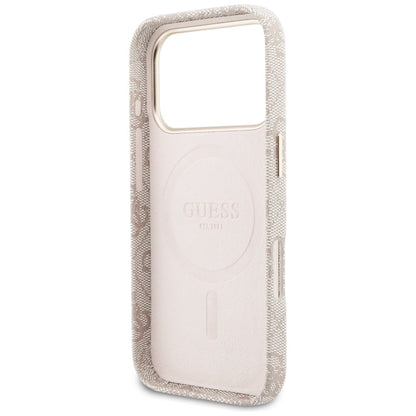 Θήκη MagSafe για Apple iPhone 17 Pro Max, Guess, 4G Script Logo, Ροζ