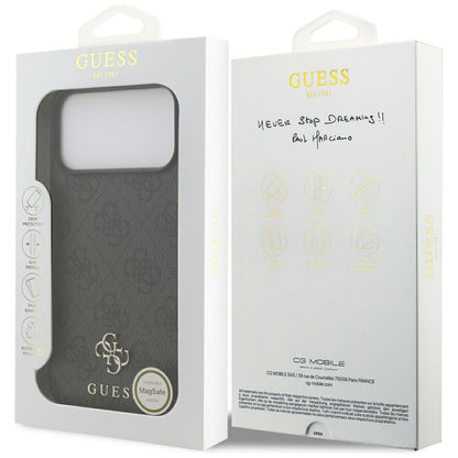 Θήκη MagSafe για Apple iPhone 17 Pro Max, Guess, 4G Small and Classic Logo, Μαύρη