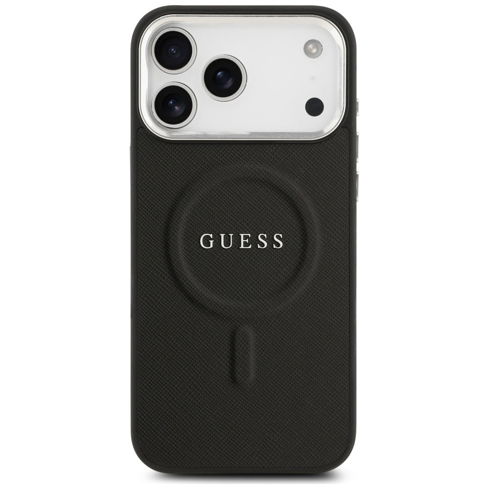 Θήκη MagSafe για Apple iPhone 17 Pro Max, Guess, Classic Logo, Μαύρη