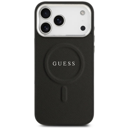 Θήκη MagSafe για Apple iPhone 17 Pro Max, Guess, Classic Logo, Μαύρη