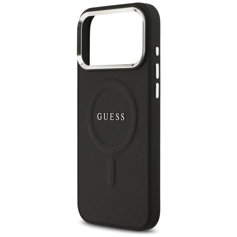Θήκη MagSafe για Apple iPhone 17 Pro Max, Guess, Classic Logo, Μαύρη