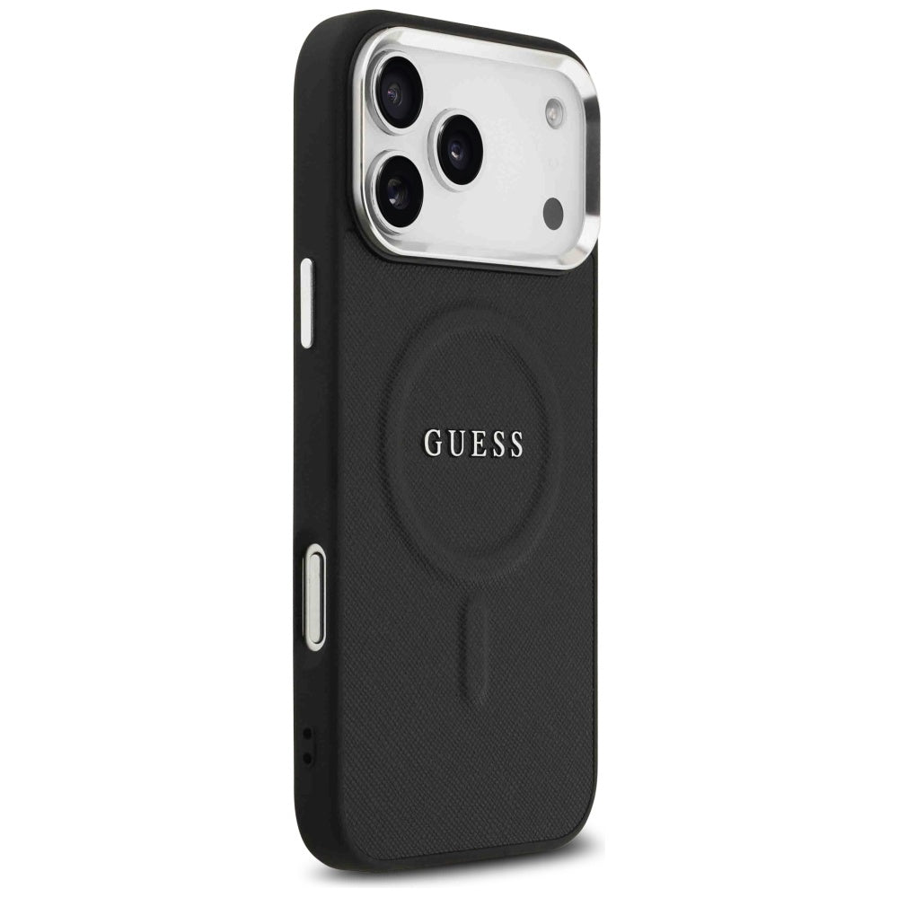 Θήκη MagSafe για Apple iPhone 17 Pro Max, Guess, Classic Logo, Μαύρη