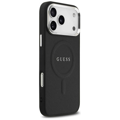 Θήκη MagSafe για Apple iPhone 17 Pro Max, Guess, Classic Logo, Μαύρη
