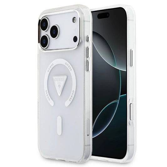 Θήκη MagSafe για Apple iPhone 17 Pro Max, Guess, IML Gradient Triangle Logo, Διαφανής