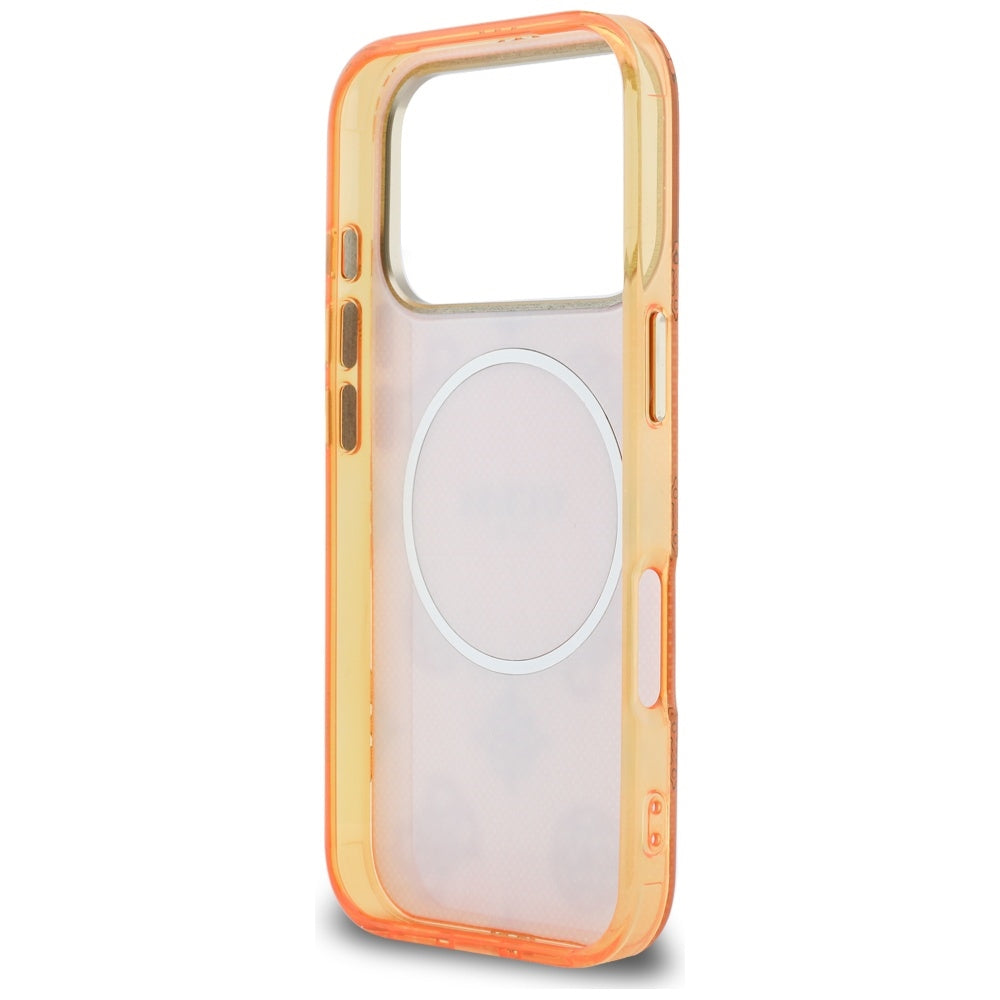 Θήκη MagSafe για Apple iPhone 17 Pro Max, Guess, IML Peony Dot, Πορτοκαλί