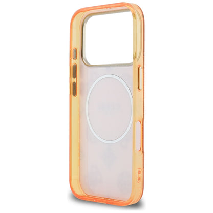Θήκη MagSafe για Apple iPhone 17 Pro Max, Guess, IML Peony Dot, Πορτοκαλί