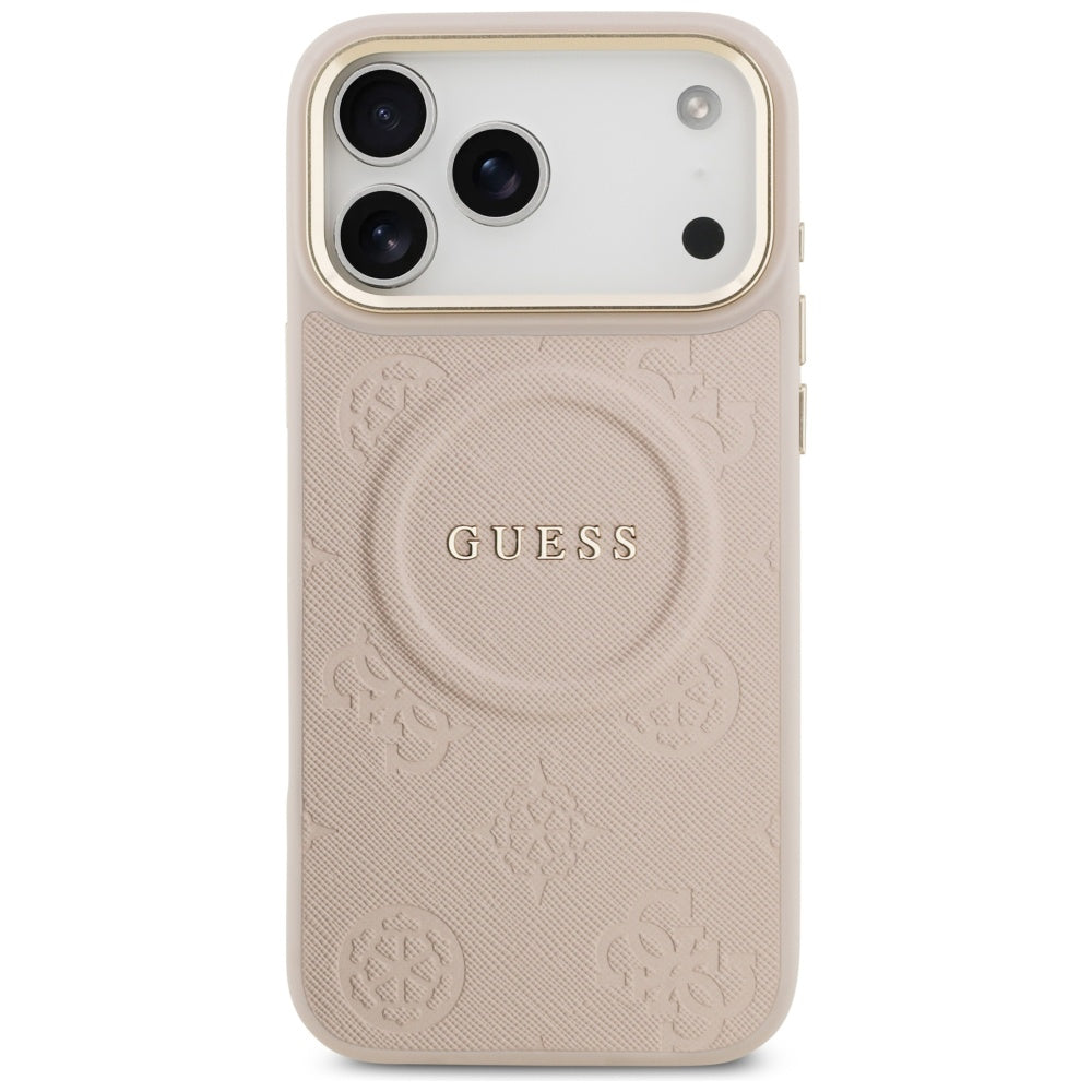 Θήκη MagSafe για Apple iPhone 17 Pro Max, Guess, Peony Hot Stamp, Ροζ