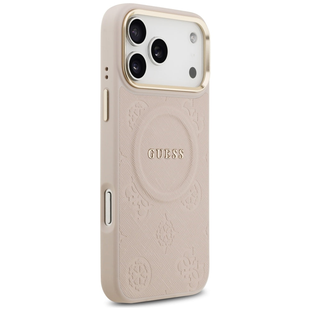 Θήκη MagSafe για Apple iPhone 17 Pro Max, Guess, Peony Hot Stamp, Ροζ