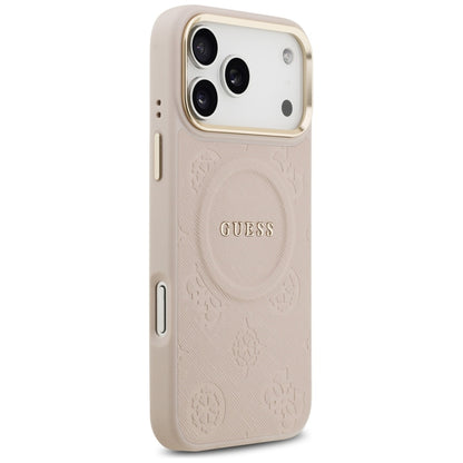 Θήκη MagSafe για Apple iPhone 17 Pro Max, Guess, Peony Hot Stamp, Ροζ