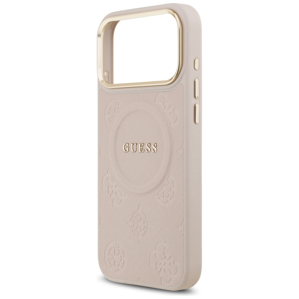 Θήκη MagSafe για Apple iPhone 17 Pro Max, Guess, Peony Hot Stamp, Ροζ