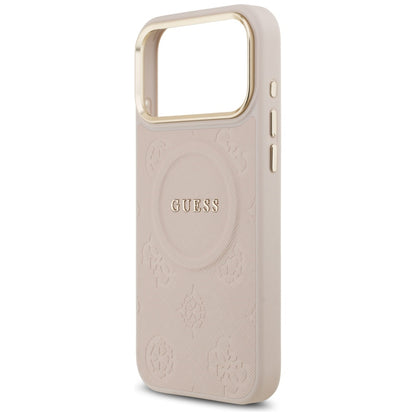 Θήκη MagSafe για Apple iPhone 17 Pro Max, Guess, Peony Hot Stamp, Ροζ