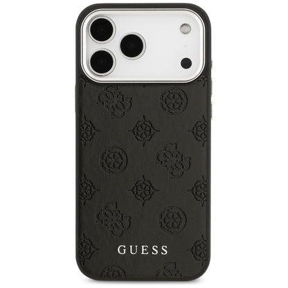 Θήκη MagSafe για Apple iPhone 17 Pro Max, Guess, Peony Hot Stamp Script, Μαύρη