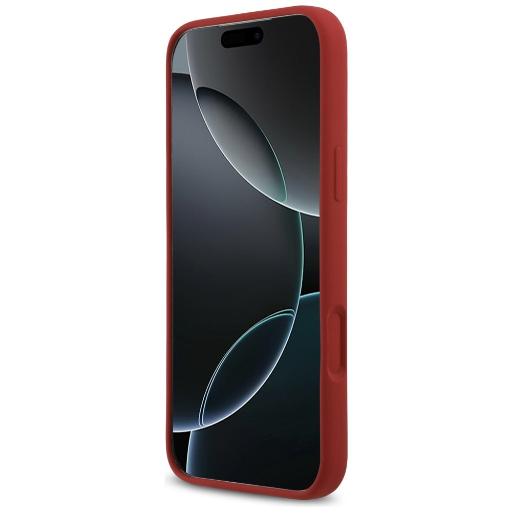 Θήκη MagSafe για Apple iPhone 17 Pro Max, Guess, Script Metal Logo, Ροζ