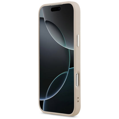 Θήκη MagSafe για Apple iPhone 17 Pro Max, Guess, Triangle Logo, Ροζ Ασημί