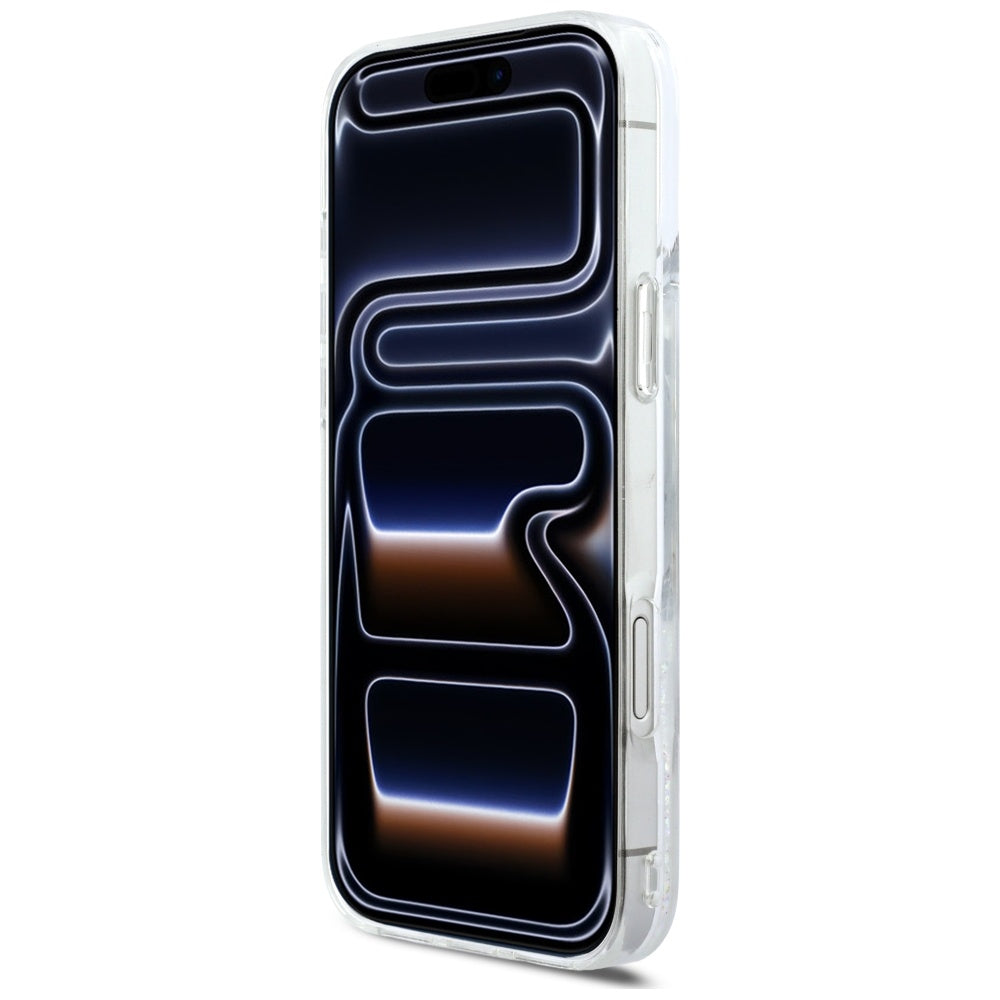 Θήκη MagSafe για Apple iPhone 17 Pro Max, Karl Lagerfeld, Glitter Karl Script Logo, Διαφανής