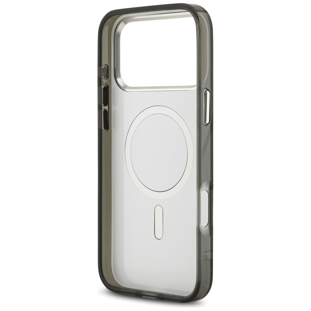 Θήκη MagSafe για Apple iPhone 17 Pro Max, Karl Lagerfeld, IML Aquarelle Logo Karl & Choupette, Μαύρη