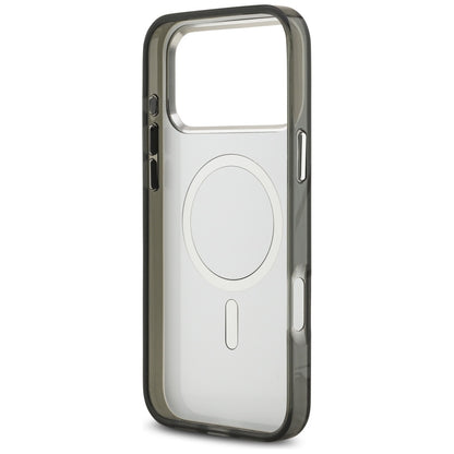 Θήκη MagSafe για Apple iPhone 17 Pro Max, Karl Lagerfeld, IML Aquarelle Logo Karl & Choupette, Μαύρη