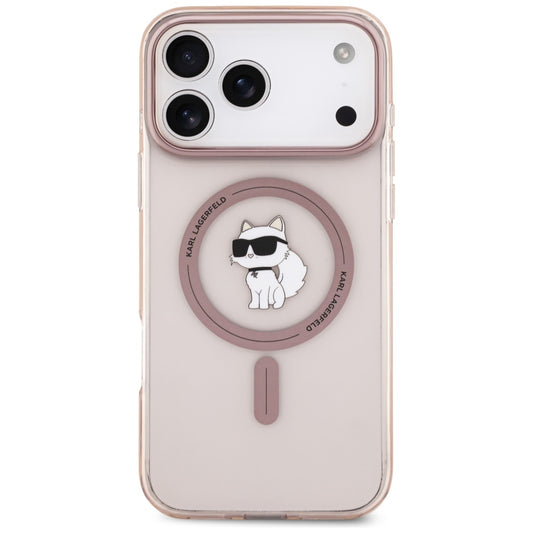 Θήκη MagSafe για Apple iPhone 17 Pro Max, Karl Lagerfeld, IML Choupette, Ροζ