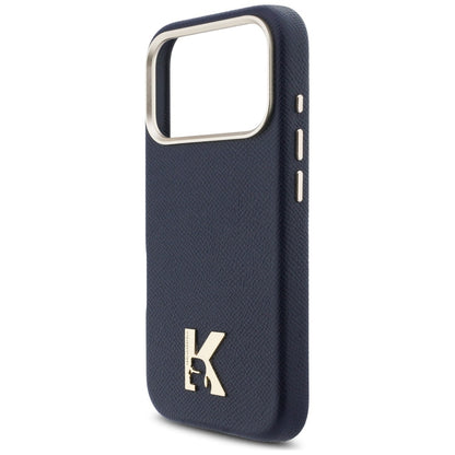 MagSafe Case for Apple iPhone 17 Pro Max, Karl Lagerfeld, Karl Head Logo, Blue