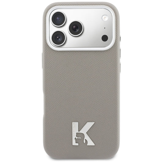 Θήκη MagSafe για Apple iPhone 17 Pro Max, Karl Lagerfeld, Karl Head Logo, Γκρι