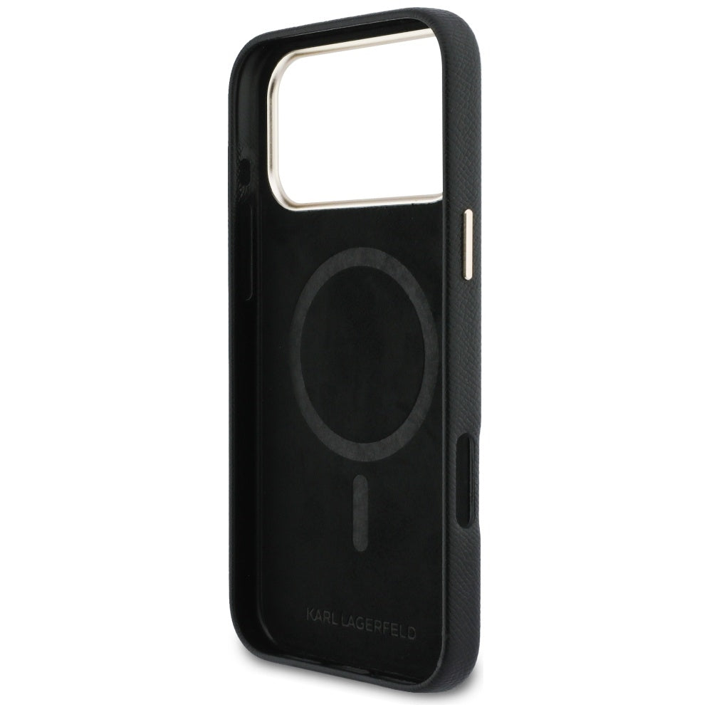 Θήκη MagSafe για Apple iPhone 17 Pro Max, Karl Lagerfeld, Karl Head Logo, Μαύρη