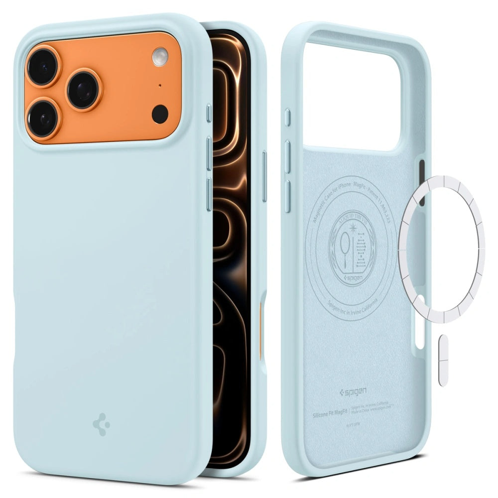 Θήκη MagSafe για Apple iPhone 17 Pro Max, Spigen, Silicone Fit, Μπλε