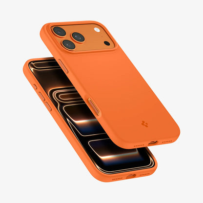 Θήκη MagSafe για Apple iPhone 17 Pro Max, Spigen, Silicone Fit, Πορτοκαλί