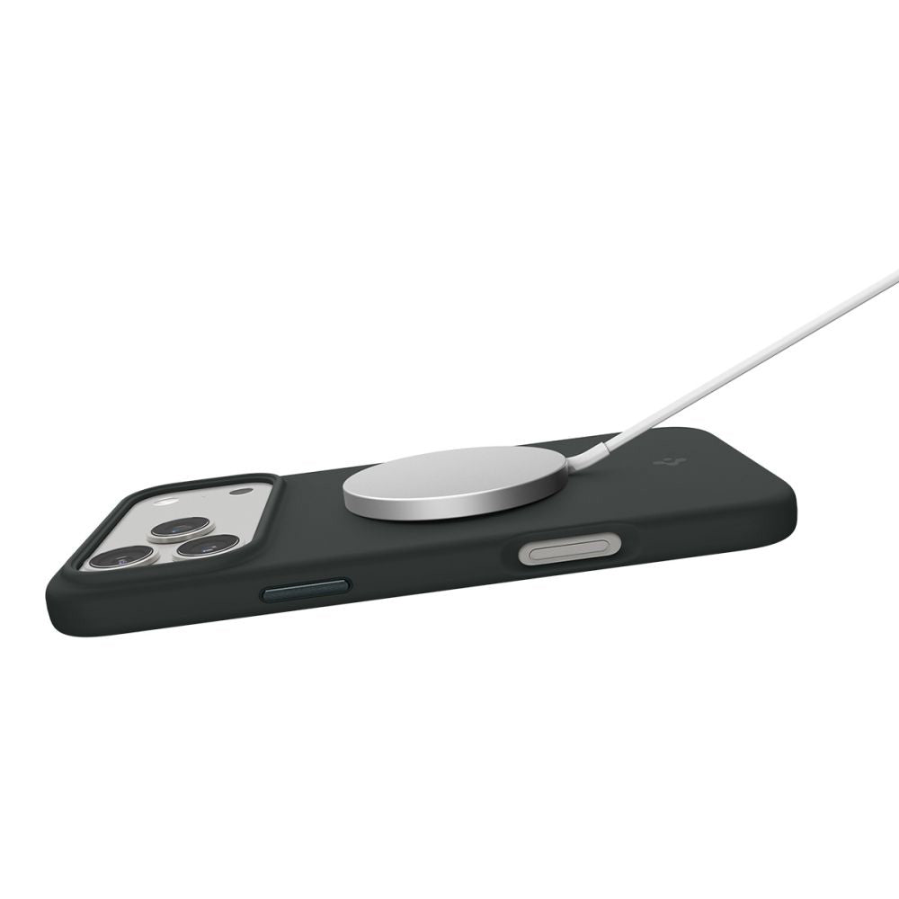 Θήκη MagSafe για Apple iPhone 17 Pro Max, Spigen, Silicone Fit, Πράσινη