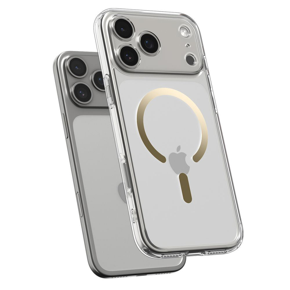 Θήκη MagSafe για Apple iPhone 17 Pro Max, Spigen, Ultra Hybrid, Διάφανο Χρυσό