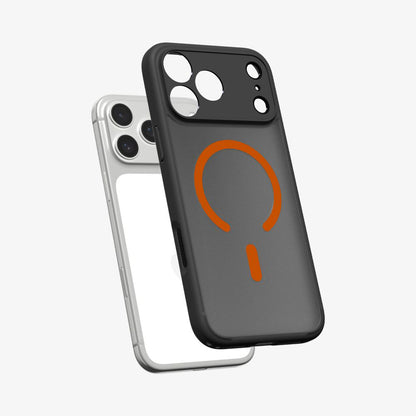 Θήκη MagSafe για Apple iPhone 17 Pro Max, Spigen, Ultra Hybrid, Μαύρη Πορτοκαλί Σατέν ACS10482