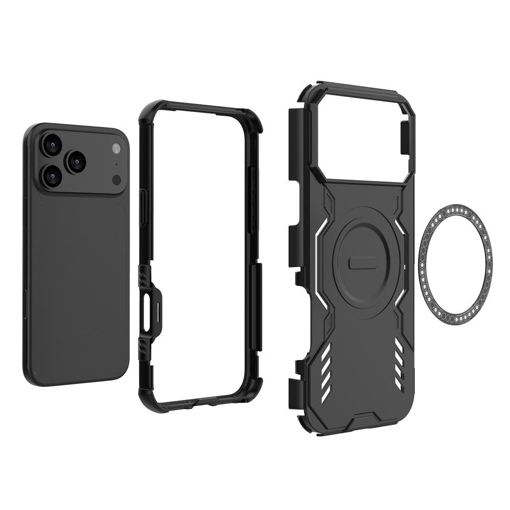Θήκη MagSafe για Apple iPhone 17 Pro Max, Techsuit, ArmorMag, Μαύρη