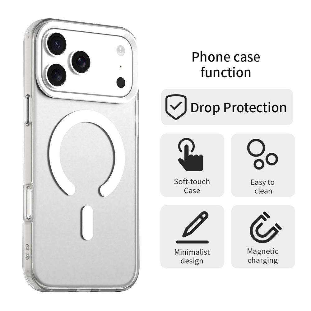 Θήκη MagSafe για Apple iPhone 17 Pro Max, Techsuit, CandyCase, Λευκή