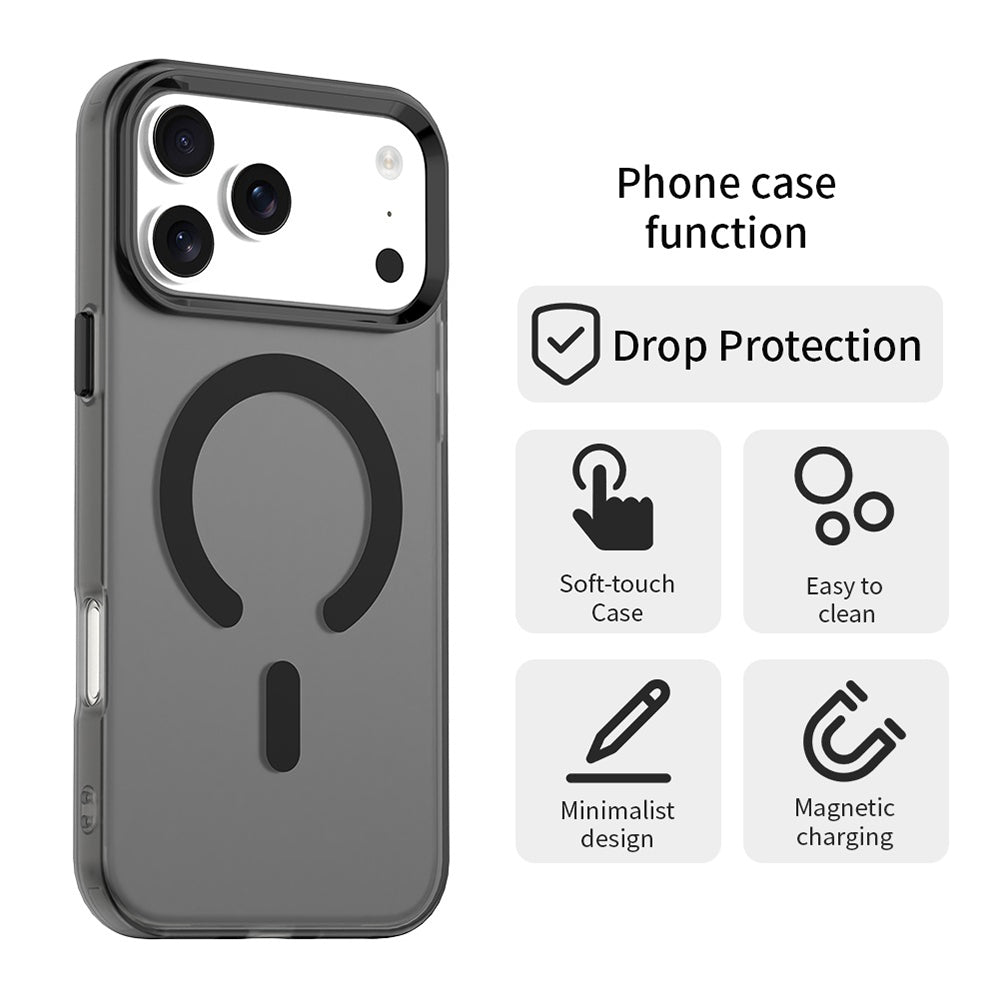 Θήκη MagSafe για Apple iPhone 17 Pro Max, Techsuit, CandyCase, Μαύρη