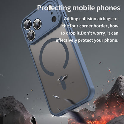 Θήκη MagSafe για Apple iPhone 17 Pro Max, Techsuit, HaloFrost II, Μπλε Ναυτικό