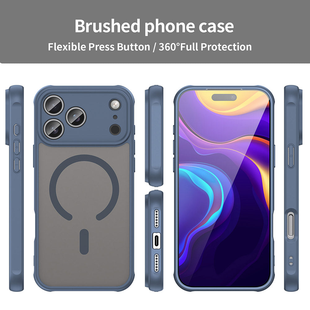 Θήκη MagSafe για Apple iPhone 17 Pro Max, Techsuit, HaloFrost II, Μπλε Ναυτικό