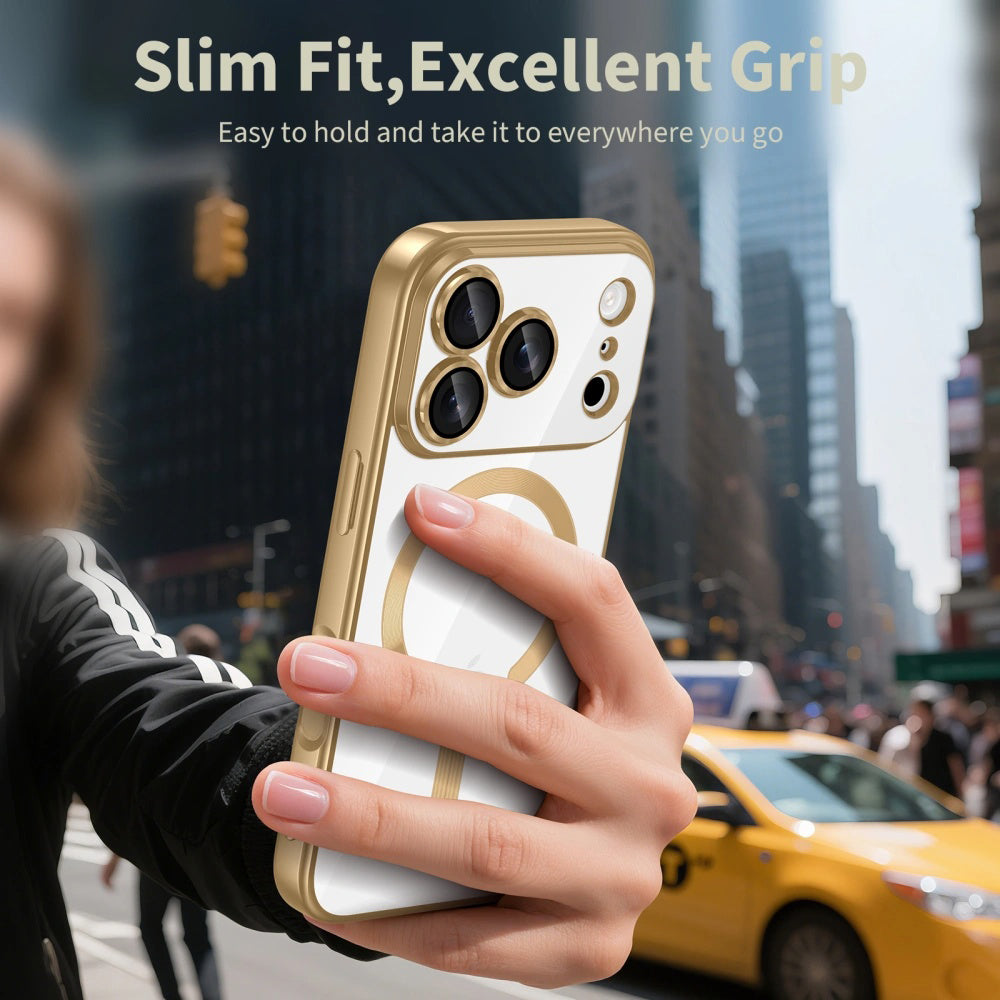 Θήκη MagSafe για Apple iPhone 17 Pro Max, Techsuit, Luxury Crystal, Μαύρη