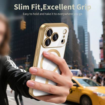 Θήκη MagSafe για Apple iPhone 17 Pro Max, Techsuit, Luxury Crystal, Μαύρη